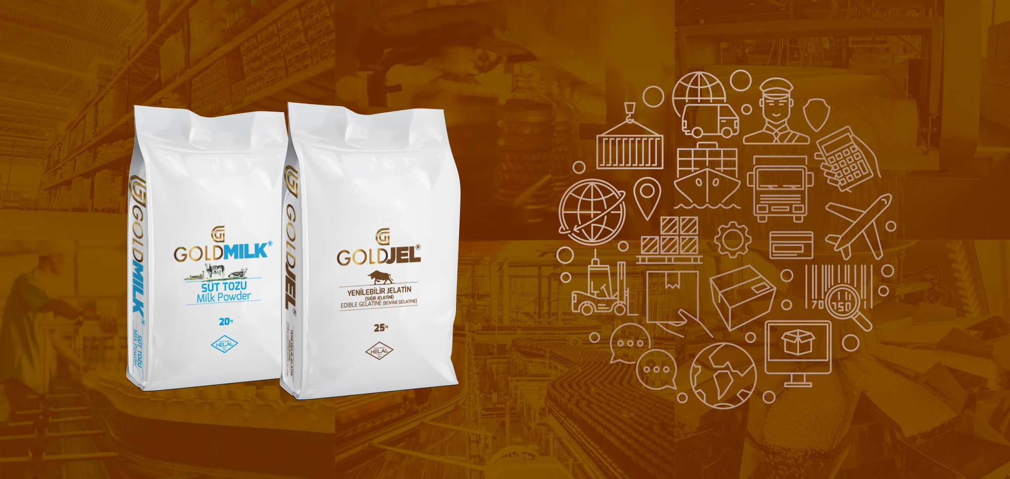 Goldmilk and Goldjel export products